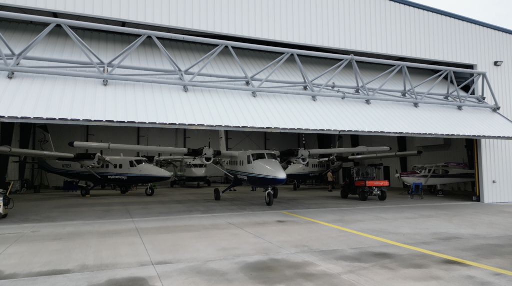 The fleet of aircraft at Skydive Chicago